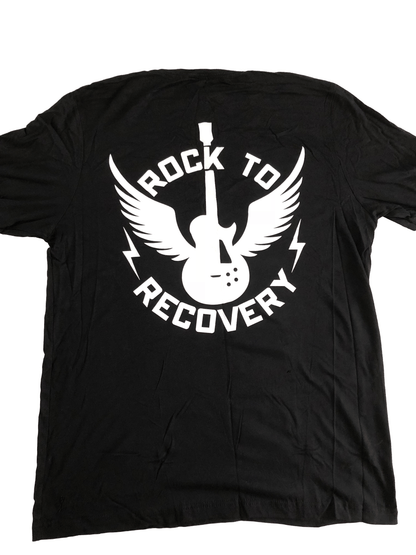 T-Shirt:  Rock to Recovery, Logo on Front & Back