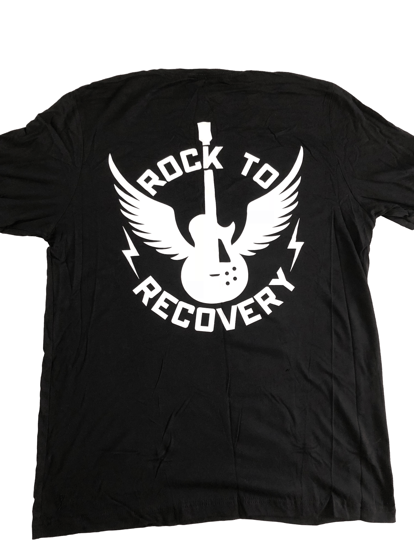 T-Shirt:  Rock to Recovery, We Are Music Front - Logo on Back